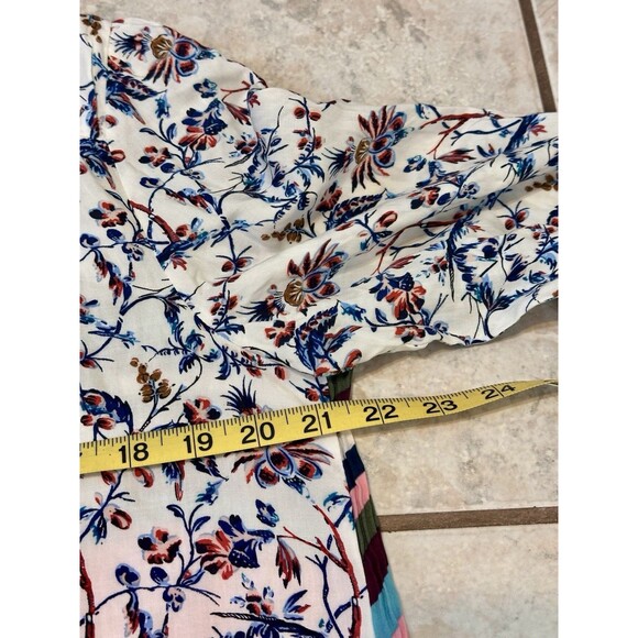 Anthropologie One September Size M  Caia Floral Blouse Boho Peasant Festival - Picture 9 of 13